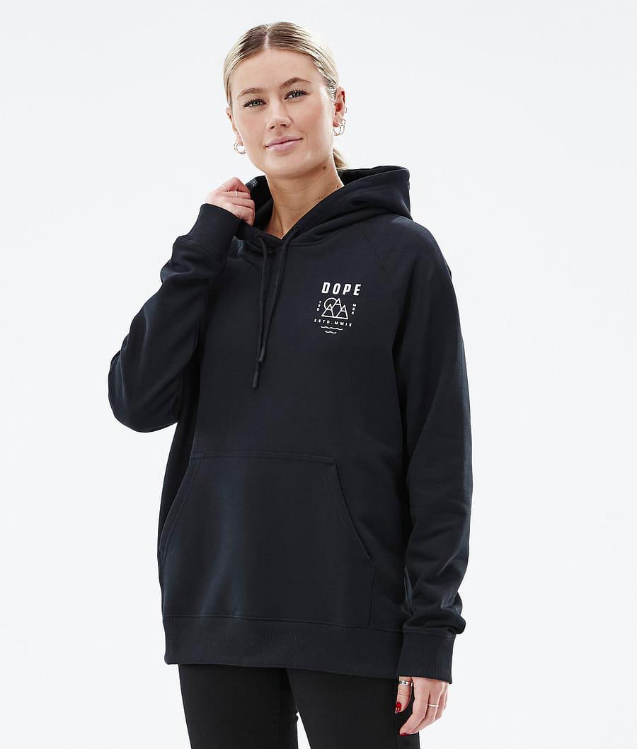 Women's Dope Common W Summit Hoodie Black  USA |  SOAJT-3827