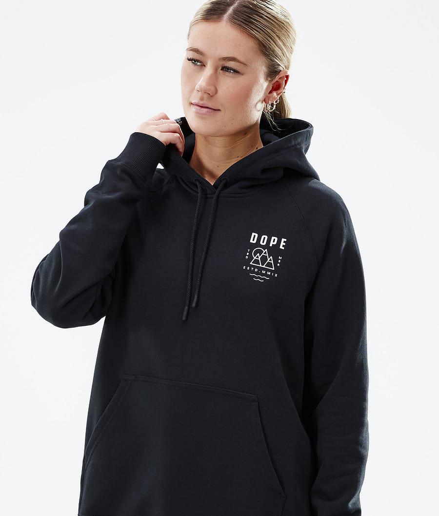 Women's Dope Common W Summit Hoodie Black  USA |  SOAJT-3827