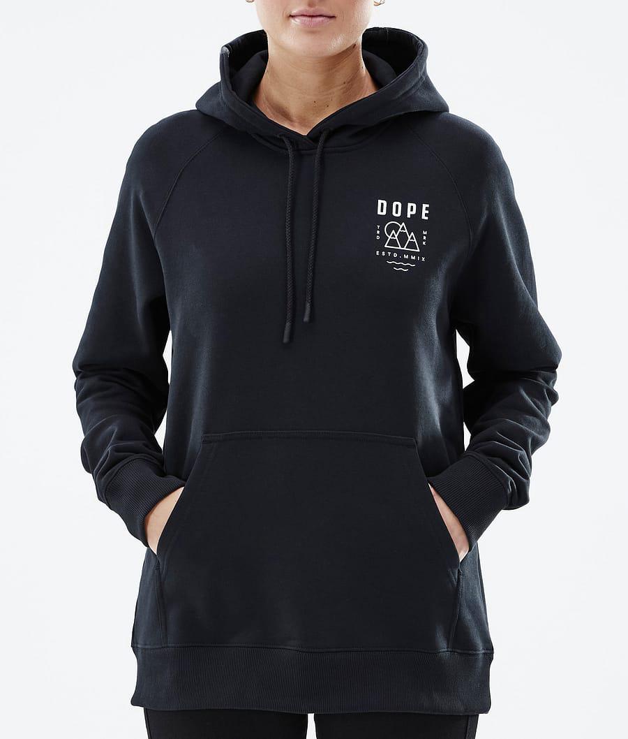 Women's Dope Common W Summit Hoodie Black  USA |  SOAJT-3827