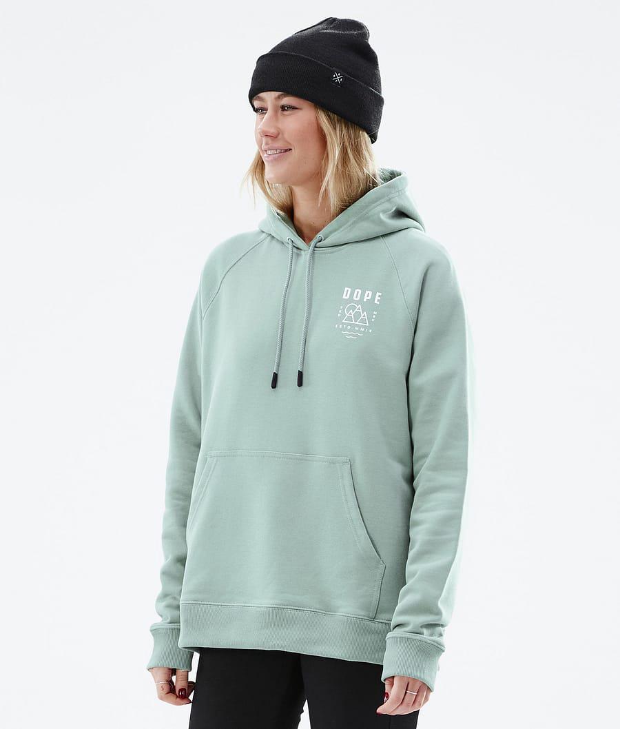 Women's Dope Common W Summit Hoodie Faded Green  USA |  SZKAF-1673