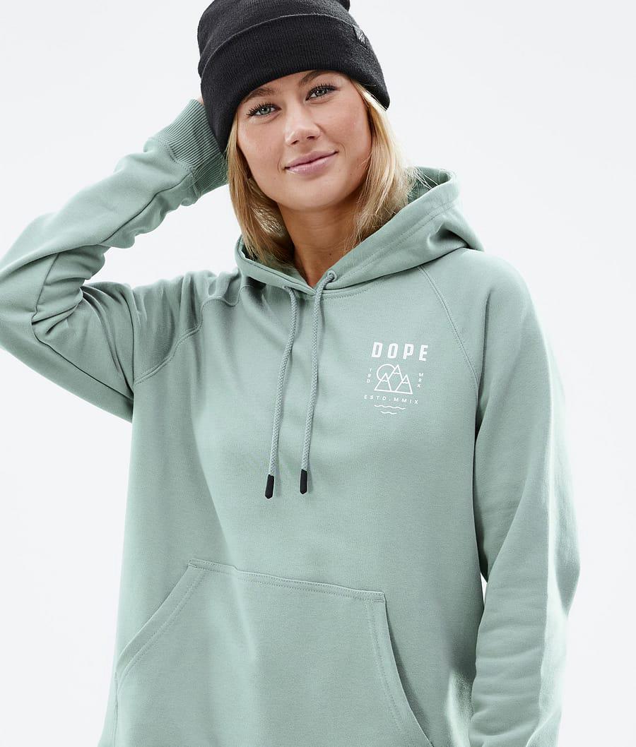 Women's Dope Common W Summit Hoodie Faded Green  USA |  SZKAF-1673