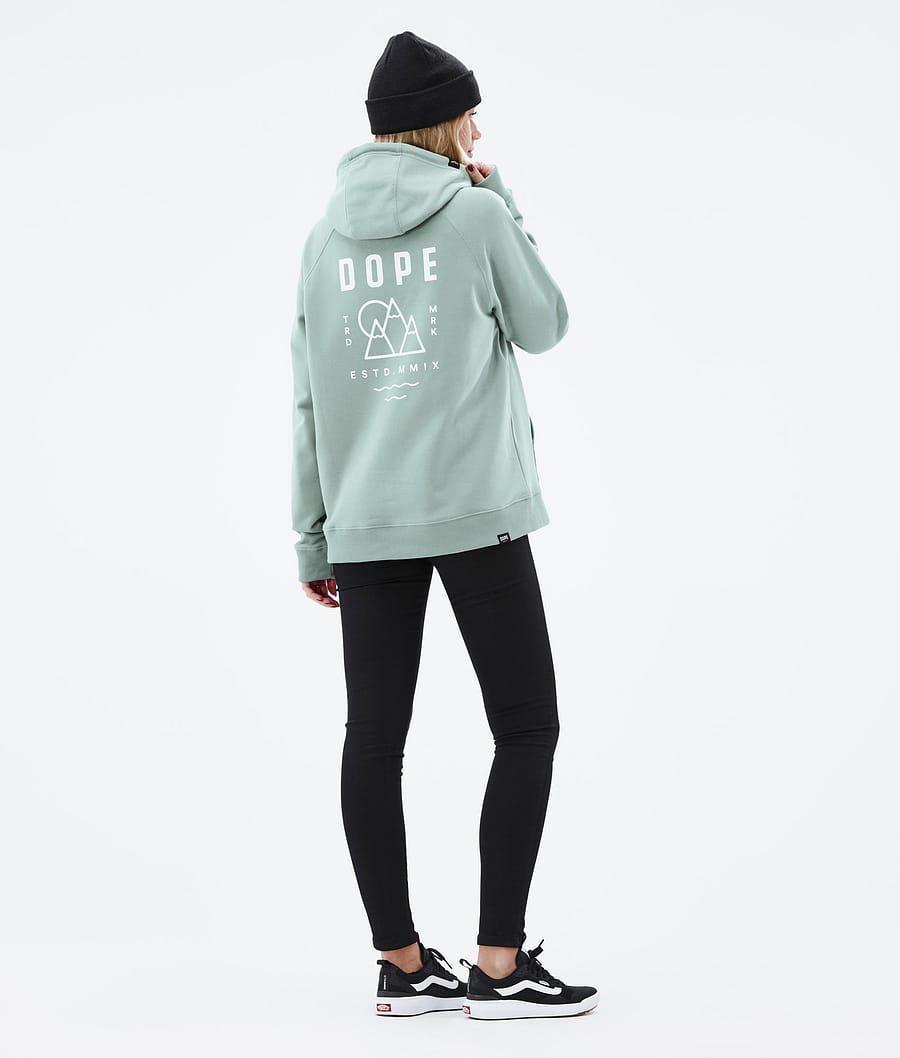 Women's Dope Common W Summit Hoodie Faded Green  USA |  SZKAF-1673