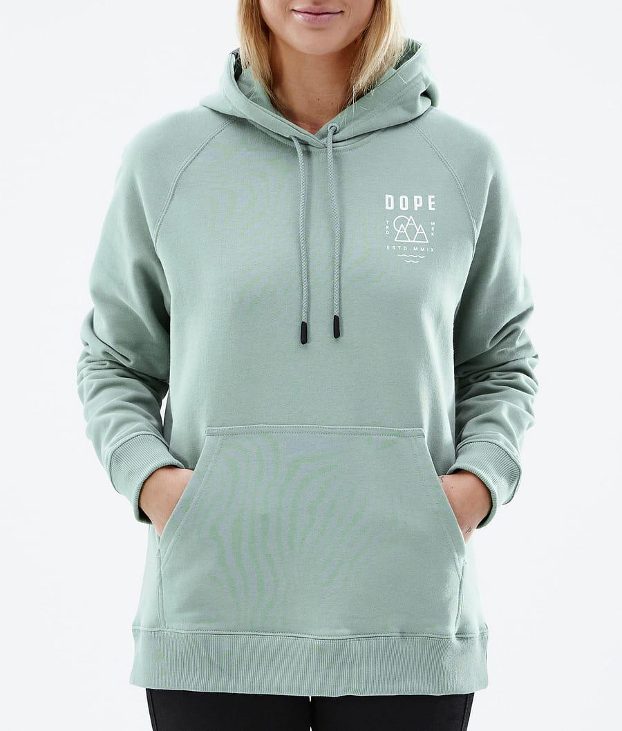 Women's Dope Common W Summit Hoodie Faded Green  USA |  SZKAF-1673