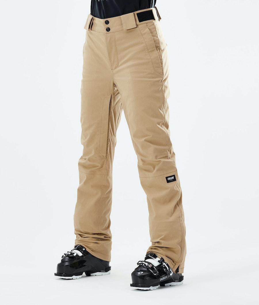 Women\'s Dope Con W 2021 Ski Pants Khaki  USA |  NOIDU-7265