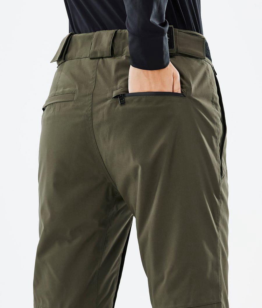 Women's Dope Con W Ski Pants Olive Green  USA |  MXODL-4708