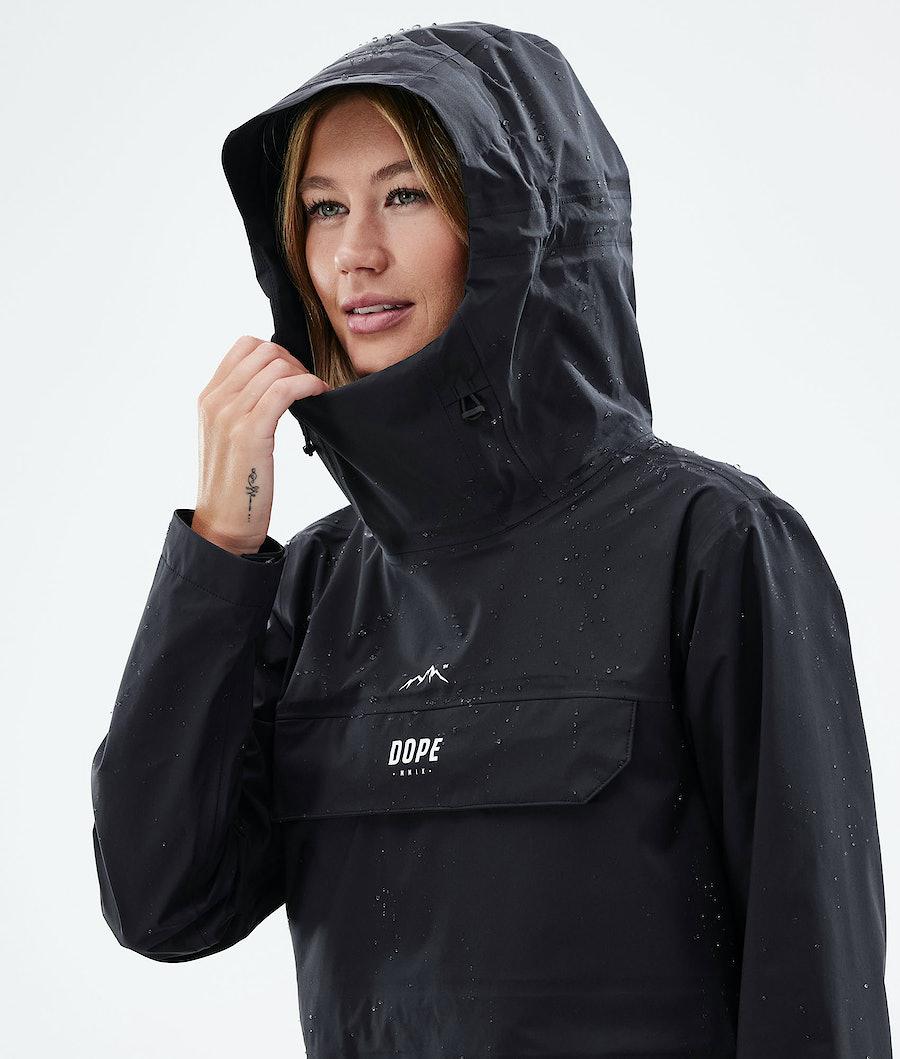 Women's Dope Downpour W Rain Jacket Black  USA |  QRSUD-6109