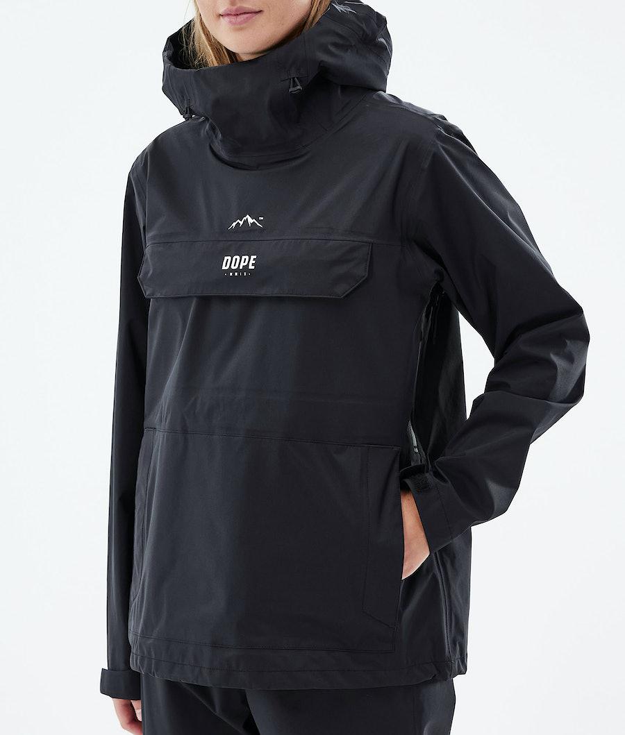 Women's Dope Downpour W Rain Jacket Black  USA |  QRSUD-6109