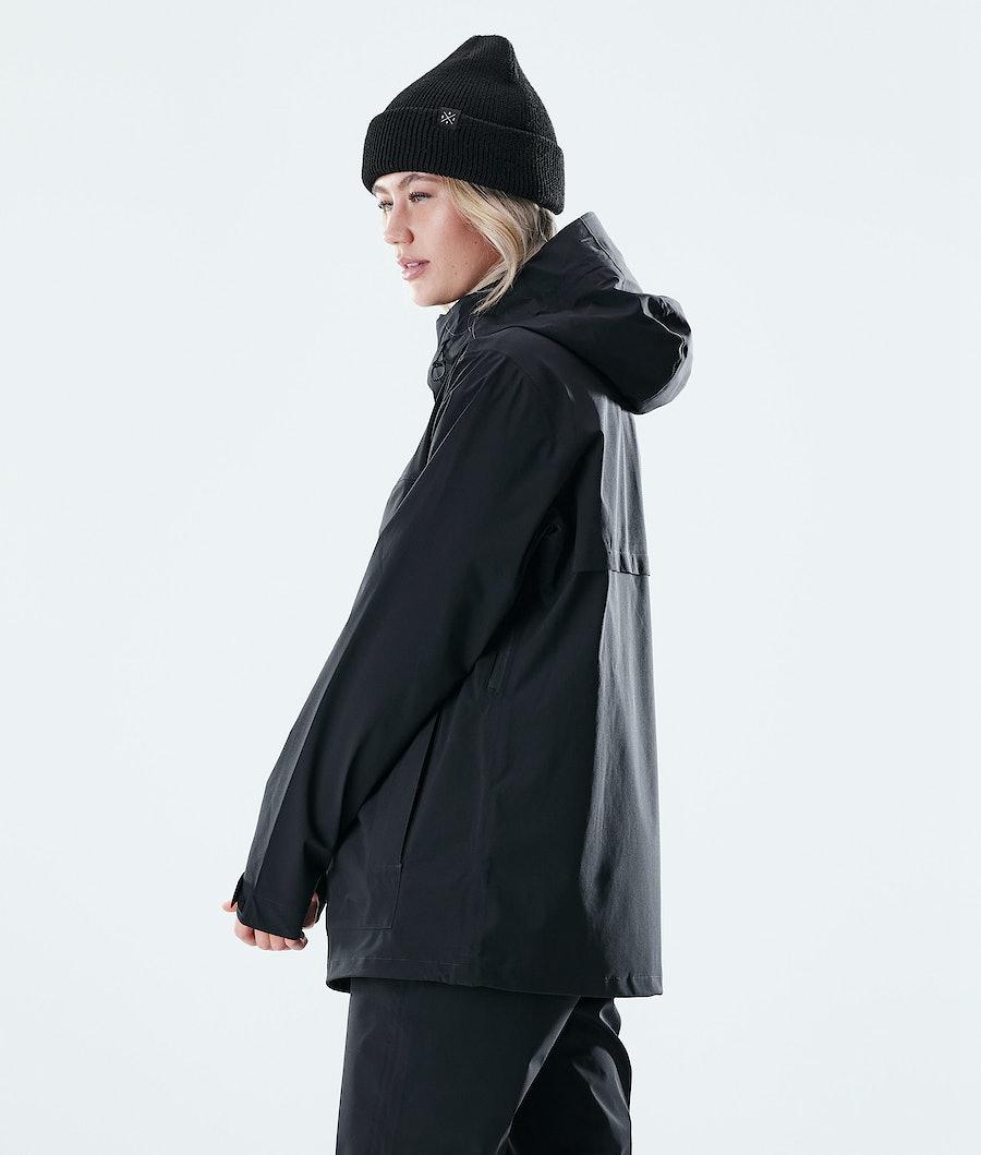 Women's Dope Drizzard W Rain Jacket Black  USA |  ZDEVY-7083