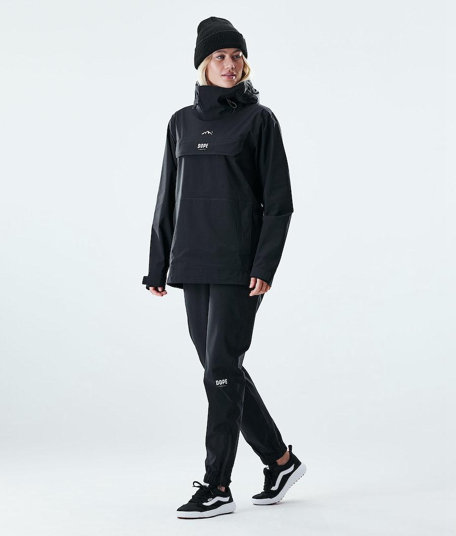 Women's Dope Drizzard W Rain Jacket Black  USA |  ZDEVY-7083