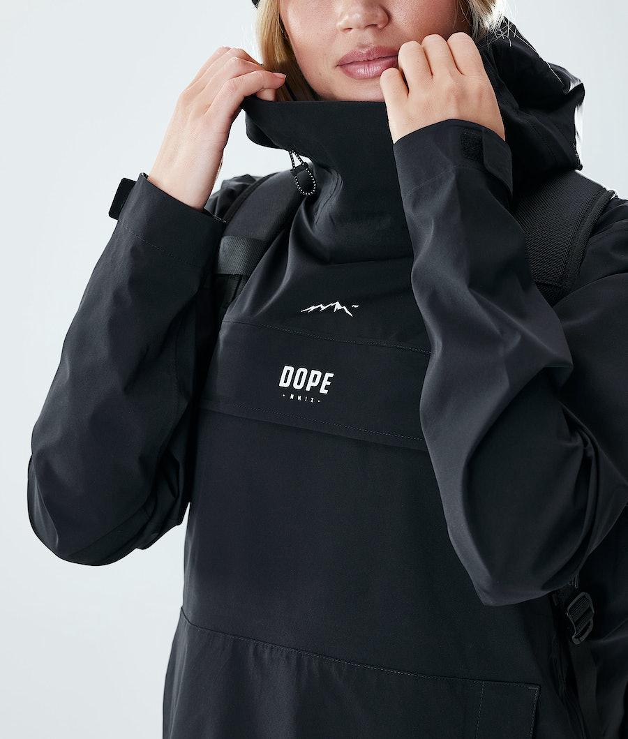 Women's Dope Drizzard W Rain Jacket Black  USA |  ZDEVY-7083