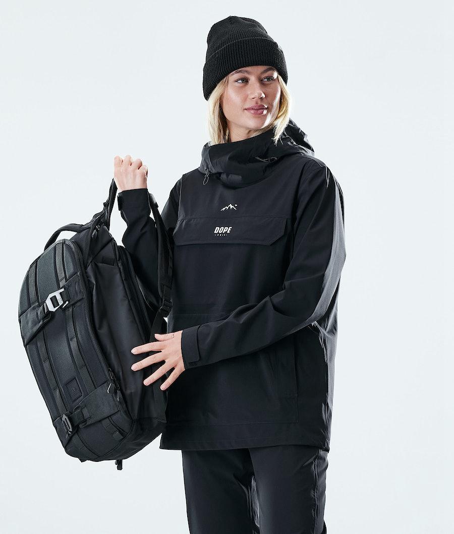 Women's Dope Drizzard W Rain Jacket Black  USA |  ZDEVY-7083