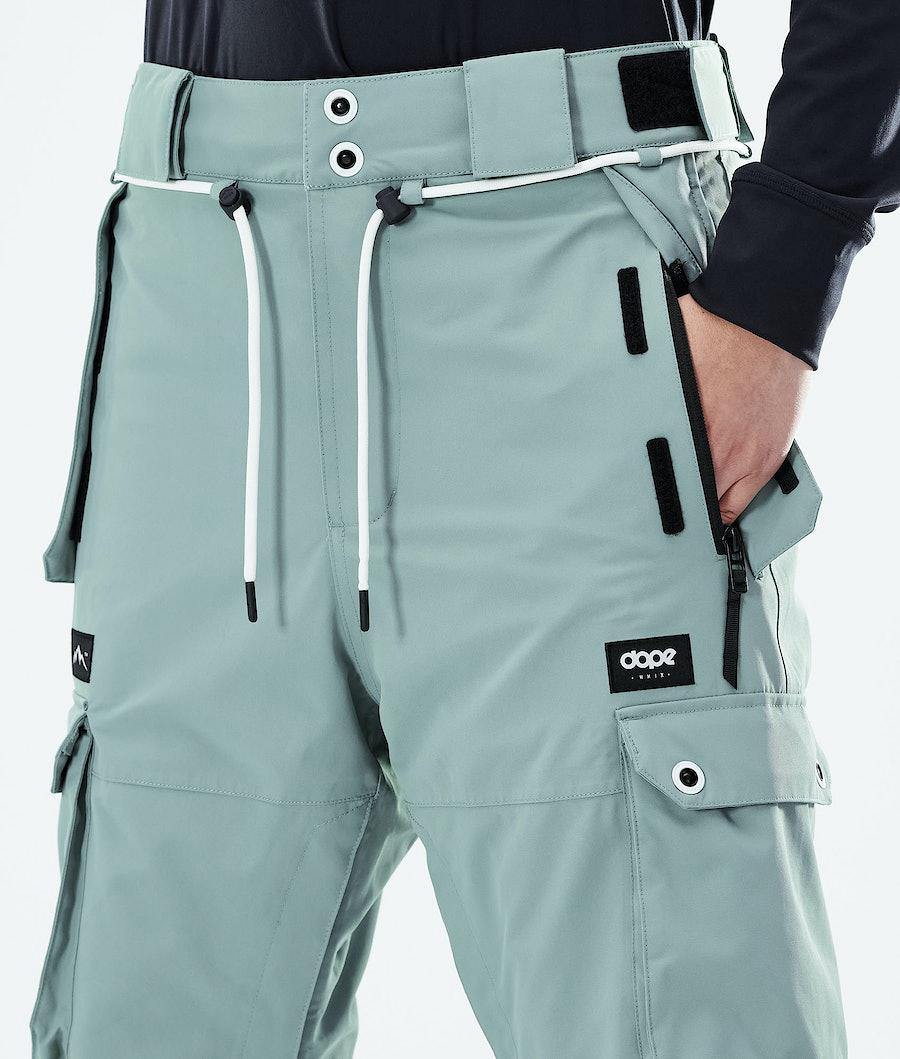 Women's Dope Iconic W 2021 Ski Pants Faded Green  USA |  SKCTX-2639