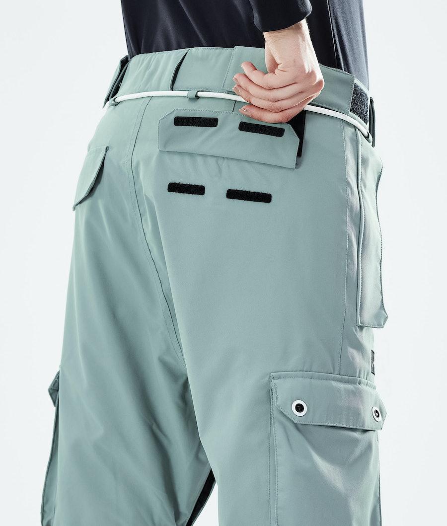 Women's Dope Iconic W 2021 Ski Pants Faded Green  USA |  SKCTX-2639