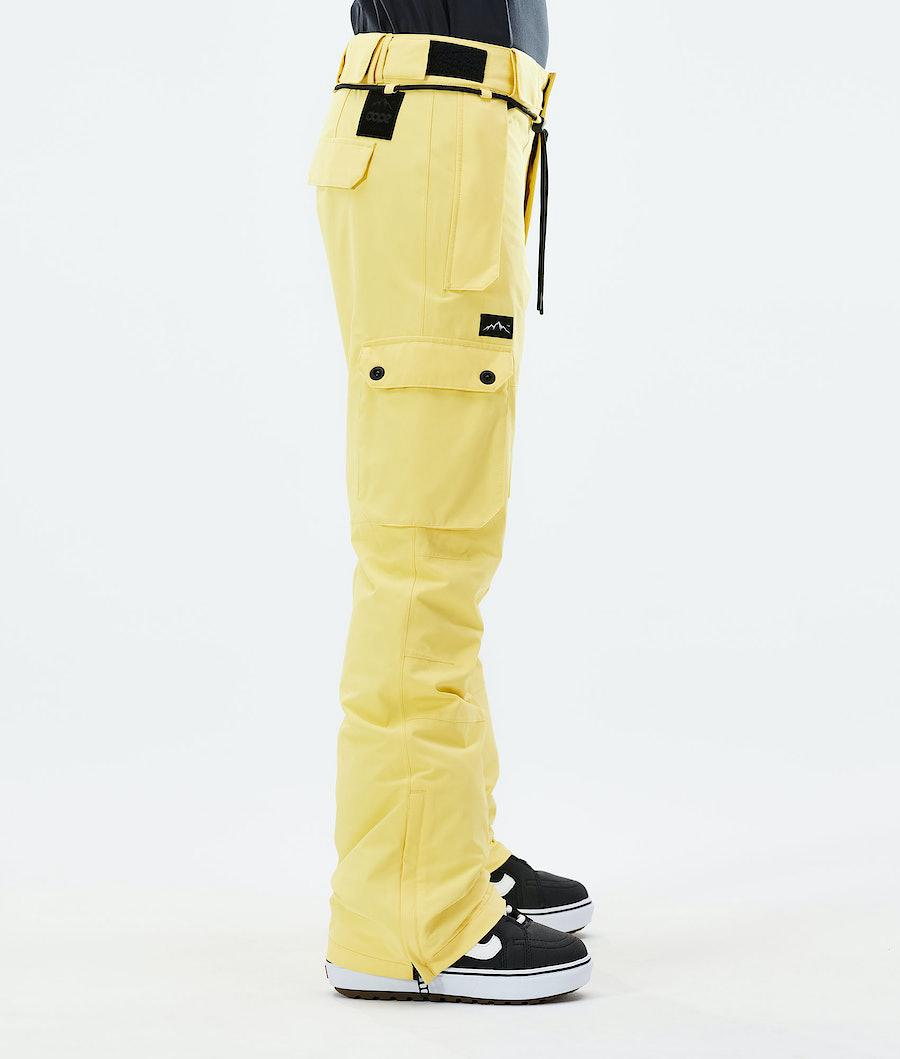 Women's Dope Iconic W 2021 Snowboard Pants Faded Yellow  USA |  LVEZP-1570