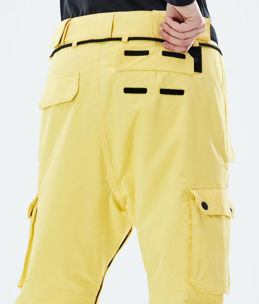 Women's Dope Iconic W 2021 Snowboard Pants Faded Yellow  USA |  LVEZP-1570