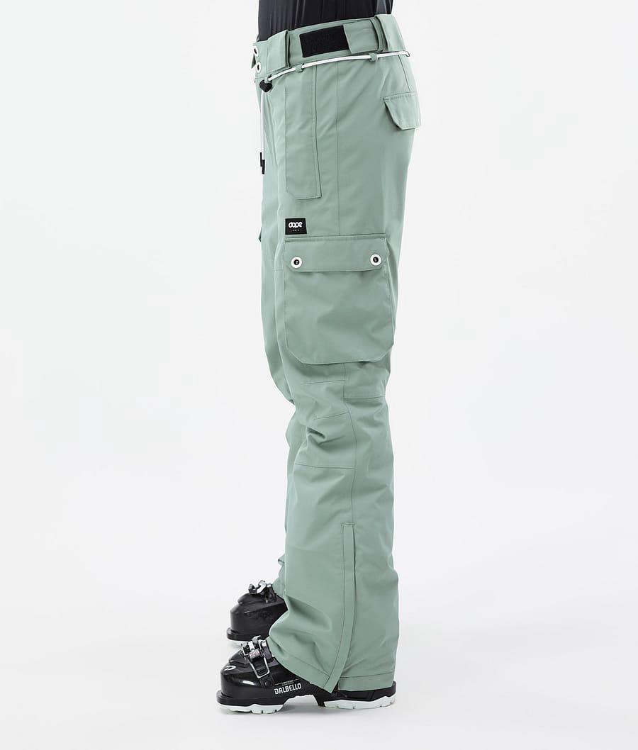 Women's Dope Iconic W Ski Pants Faded Green  USA |  QEYUM-9281