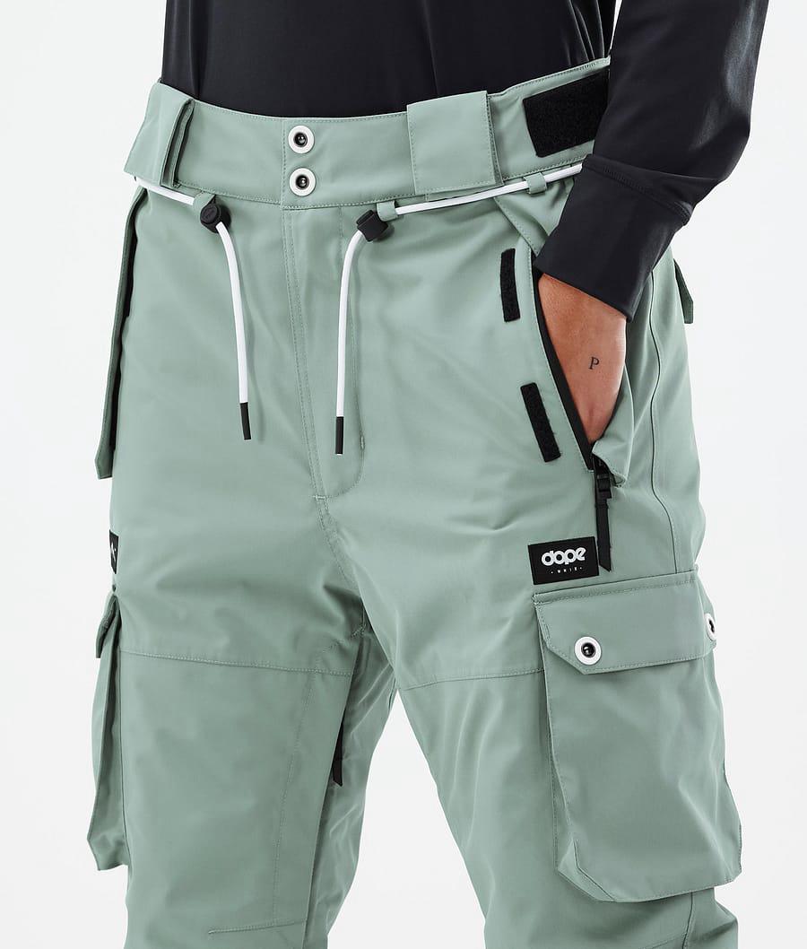 Women's Dope Iconic W Ski Pants Faded Green  USA |  QEYUM-9281