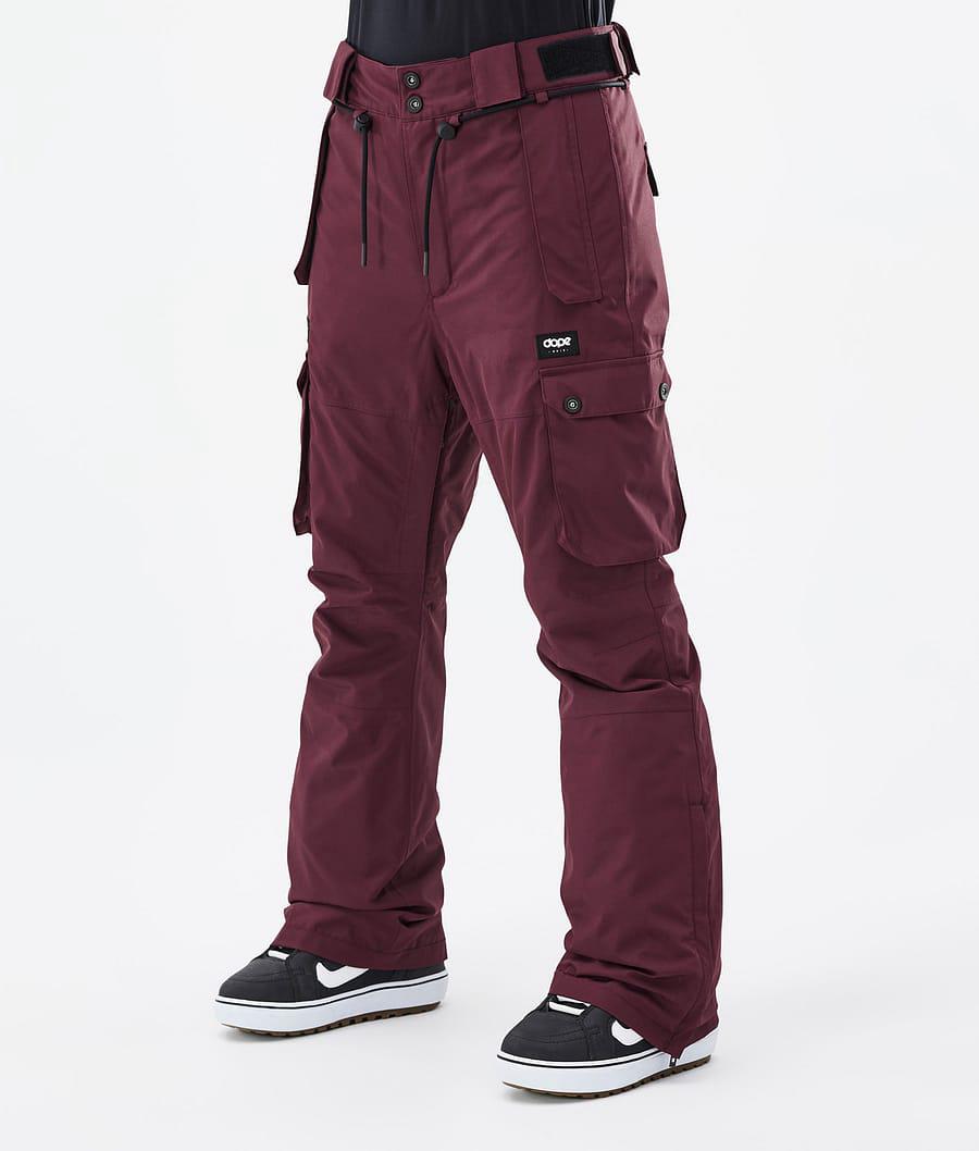 Women\'s Dope Iconic W Snowboard Pants Don Burgundy  USA |  YHFRI-4582