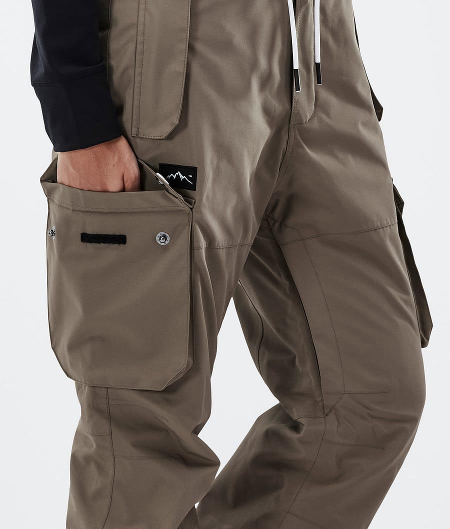 Women's Dope Iconic W Snowboard Pants Walnut Khaki  USA |  BWZYT-2081