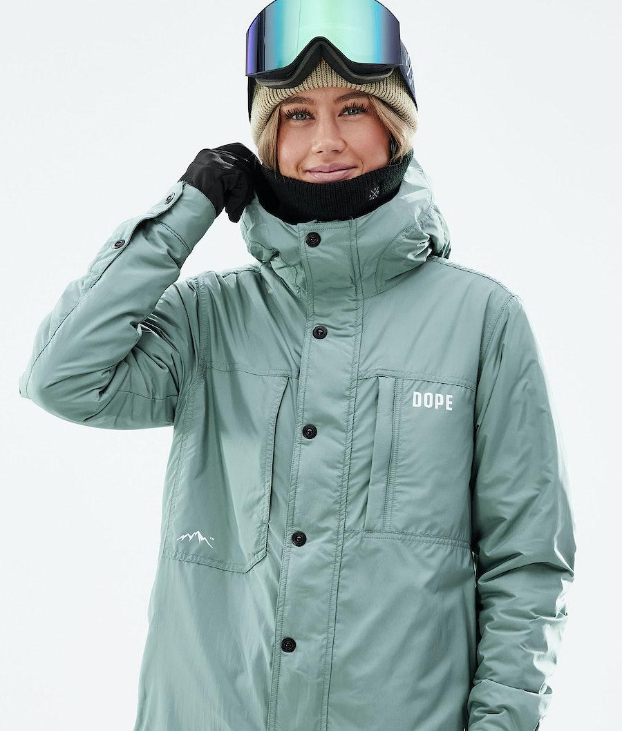 Women's Dope Insulated W Midlayer Jacket Faded Green  USA |  JBHNL-5289