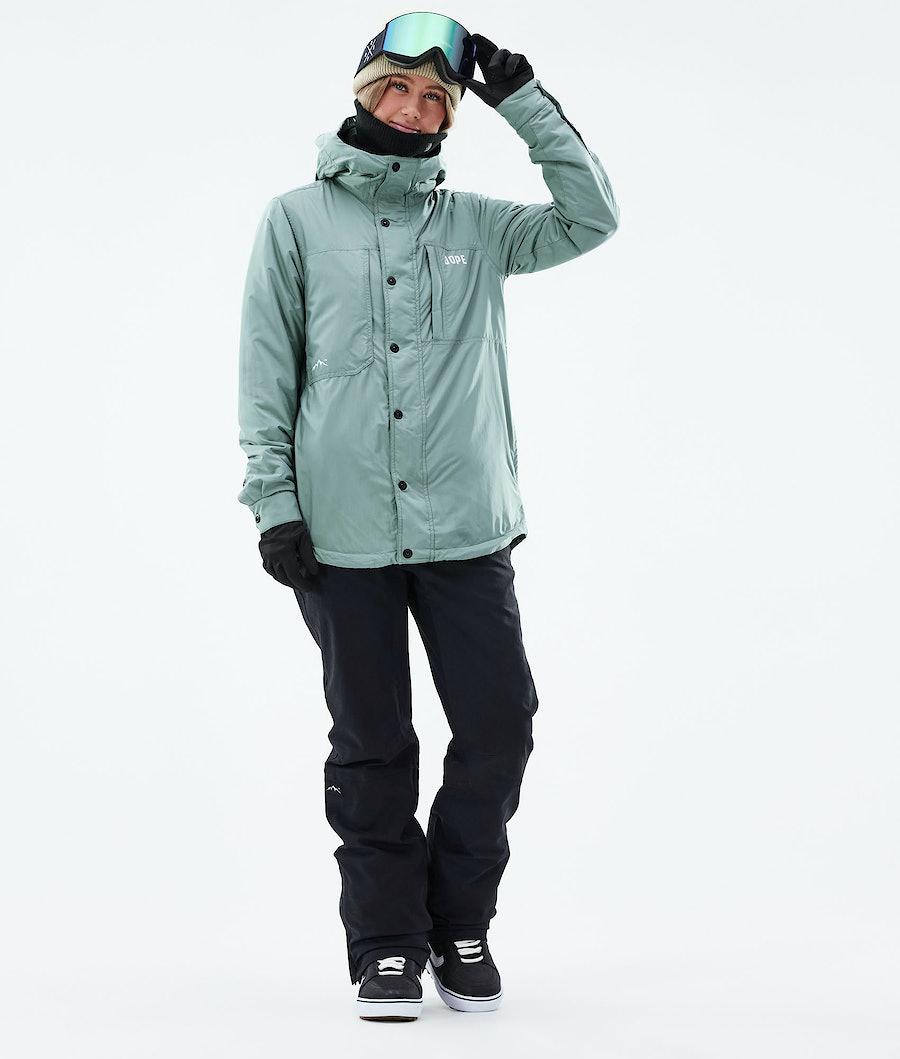 Women's Dope Insulated W Midlayer Jacket Faded Green  USA |  JBHNL-5289