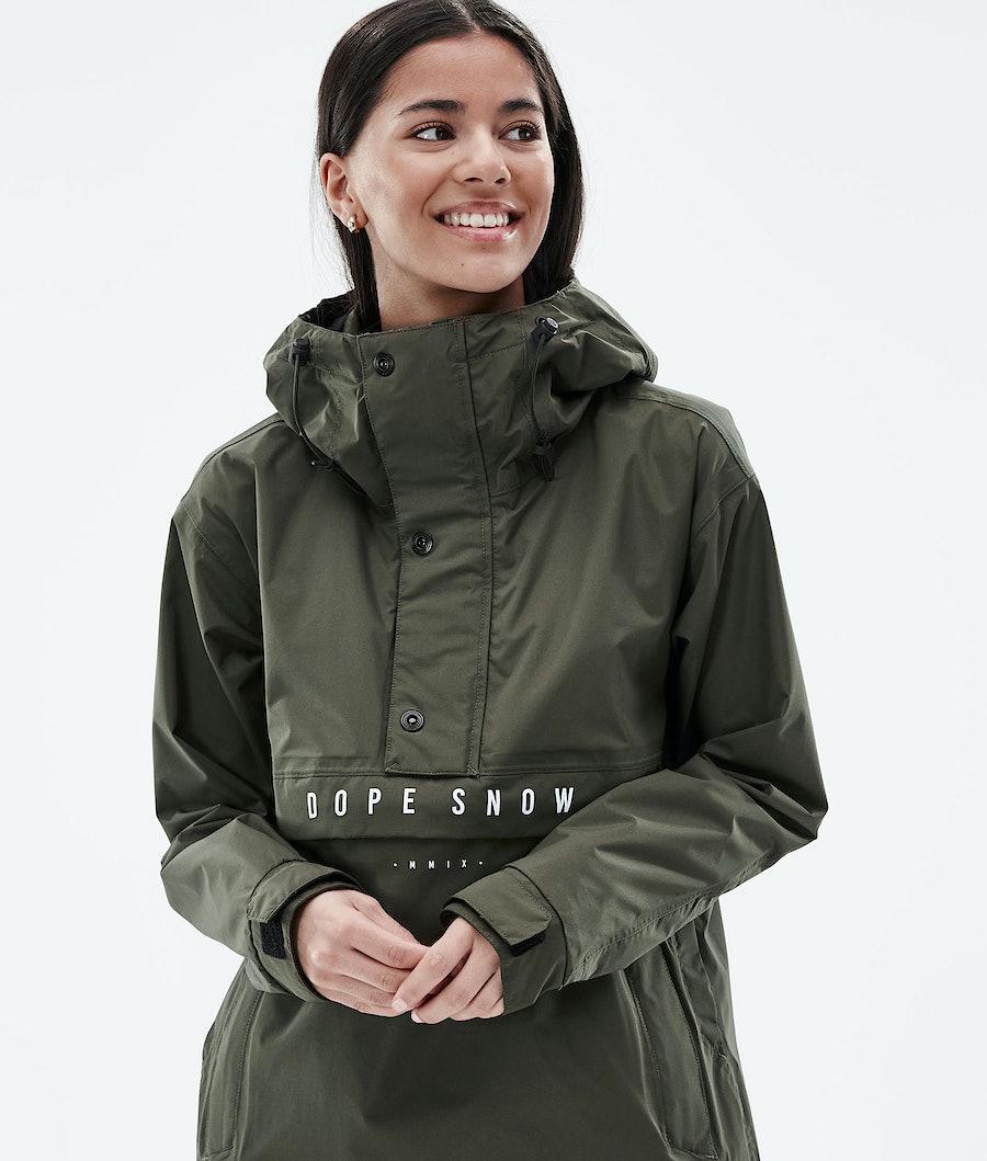 Women's Dope Legacy Light W Outdoor Jacket Olive Green  USA |  YPNSL-9731