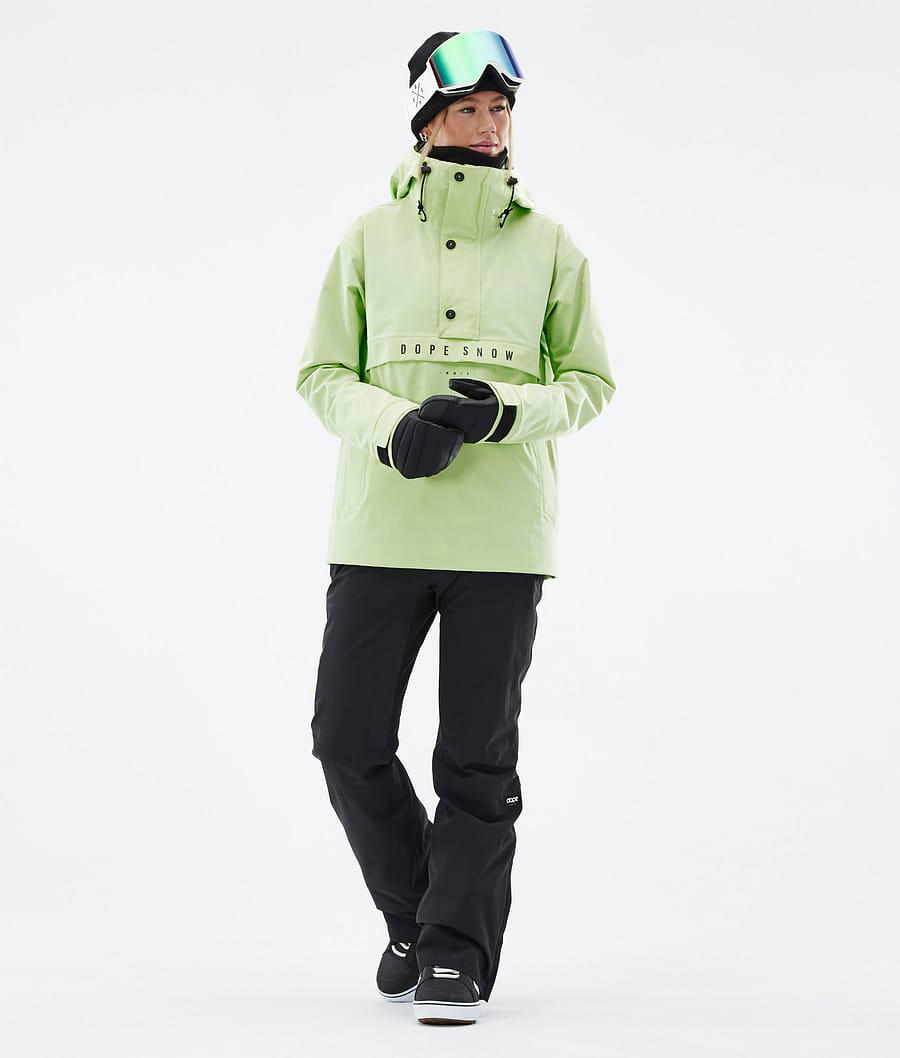 Women's Dope Legacy W Snowboard Jacket Faded Neon Green  USA |  JYAMO-2673