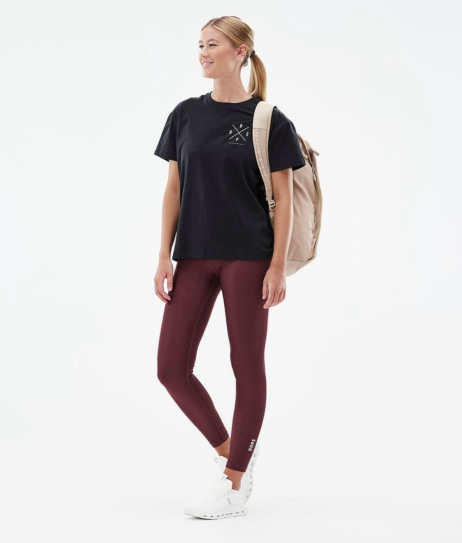 Women's Dope Lofty Leggings Burgundy  USA |  TCWNY-3512