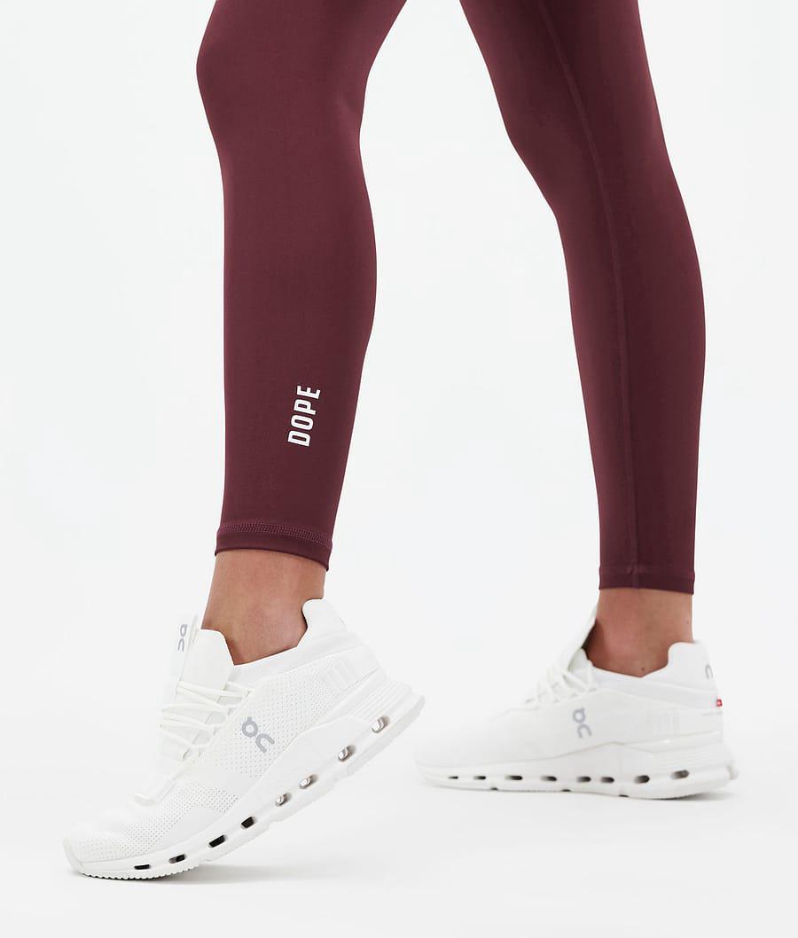 Women's Dope Lofty Leggings Burgundy  USA |  TCWNY-3512