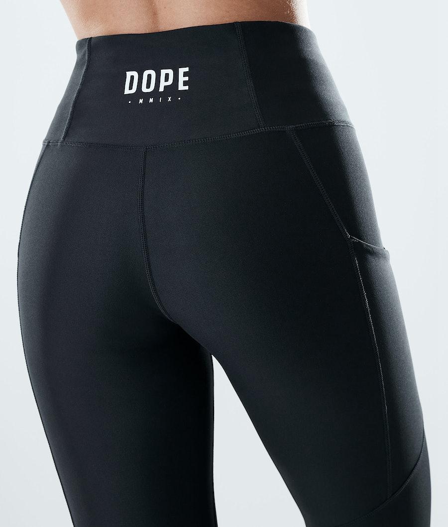 Women's Dope Lofty Tech Leggings Black  USA |  ABSLY-7015