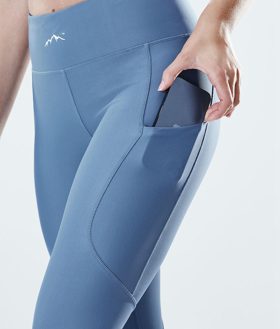 Women's Dope Lofty Tech Leggings Blue Steel  USA |  XVHML-4230