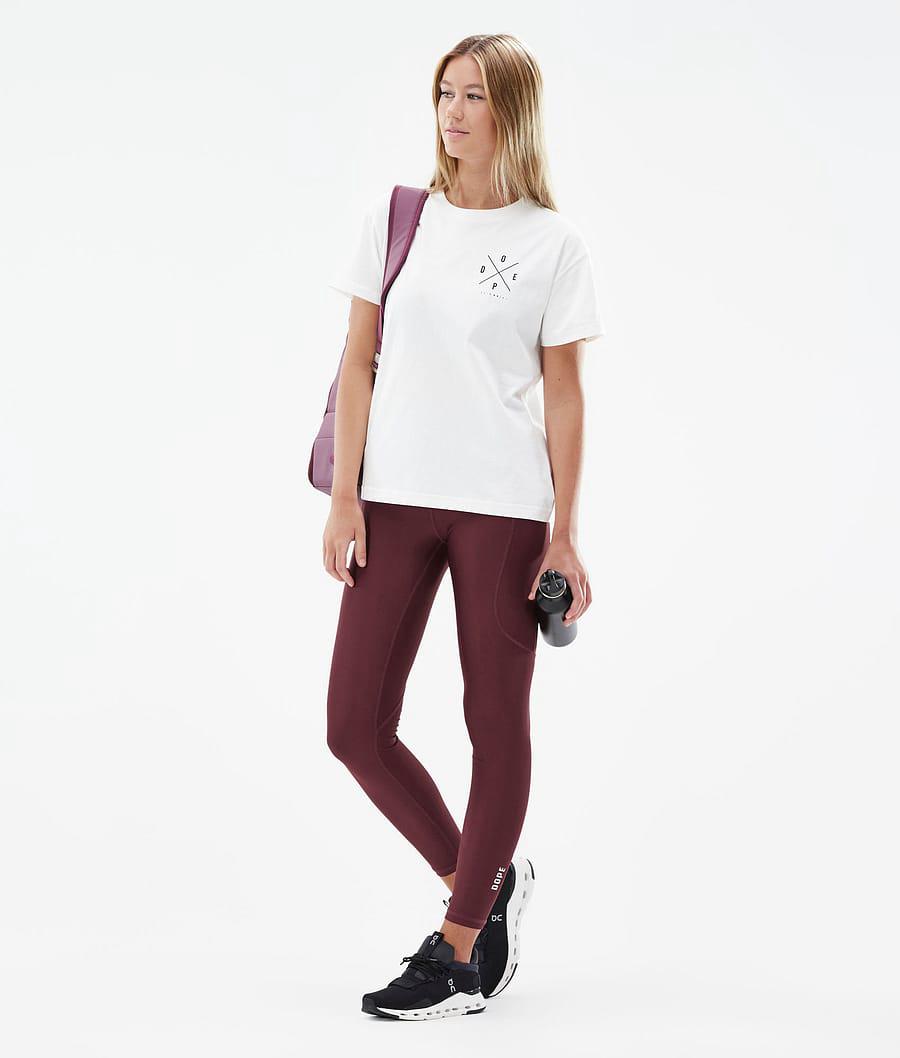 Women's Dope Lofty Tech Leggings Burgundy  USA |  GLIWQ-7250