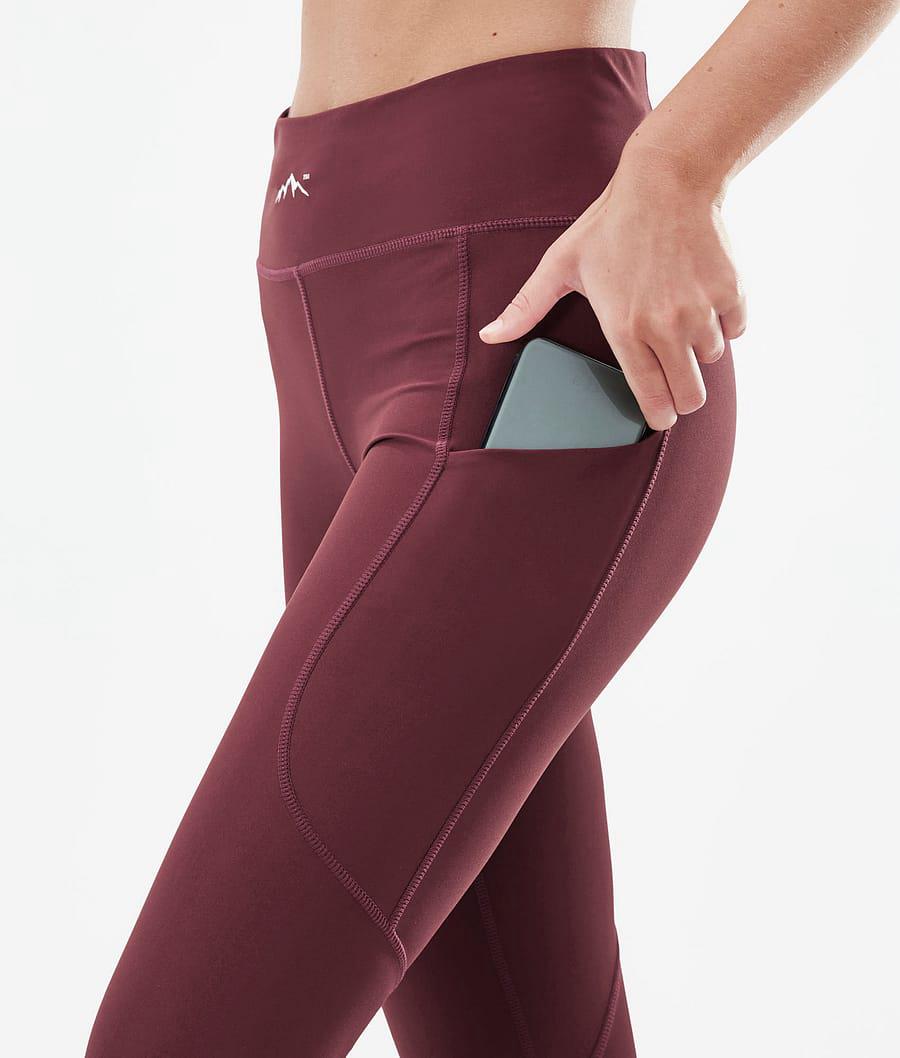 Women's Dope Lofty Tech Leggings Burgundy  USA |  GLIWQ-7250