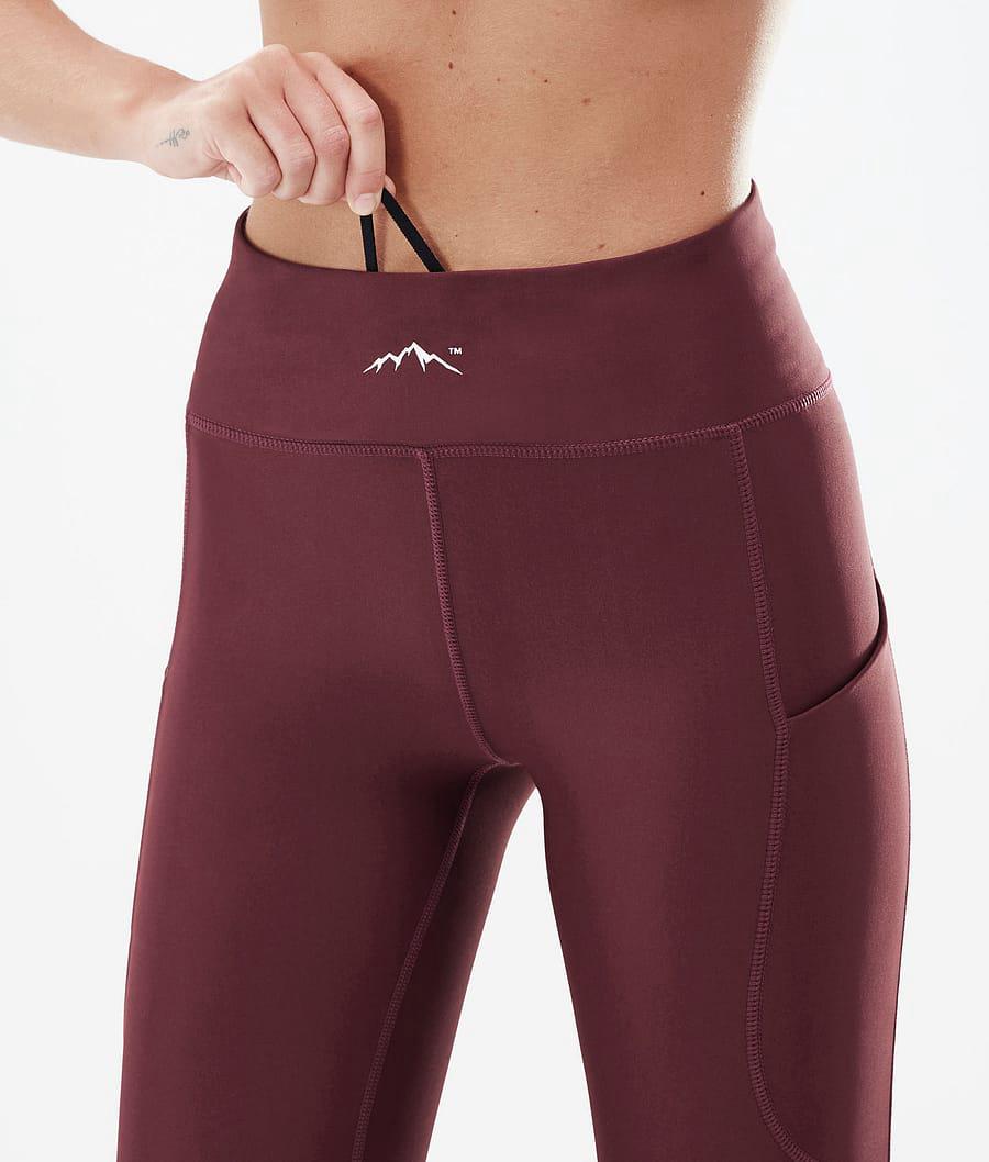 Women's Dope Lofty Tech Leggings Burgundy  USA |  GLIWQ-7250