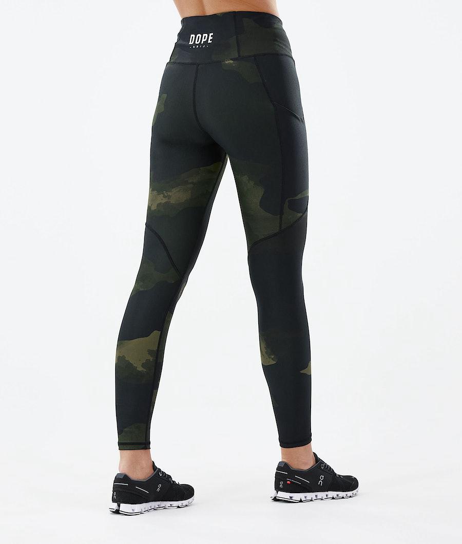 Women's Dope Lofty Tech Leggings Green Camo  USA |  YZMFE-6450