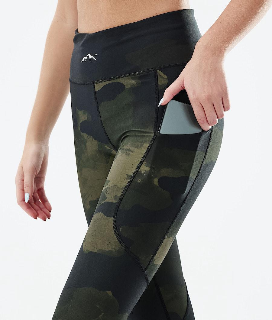 Women's Dope Lofty Tech Leggings Green Camo  USA |  YZMFE-6450