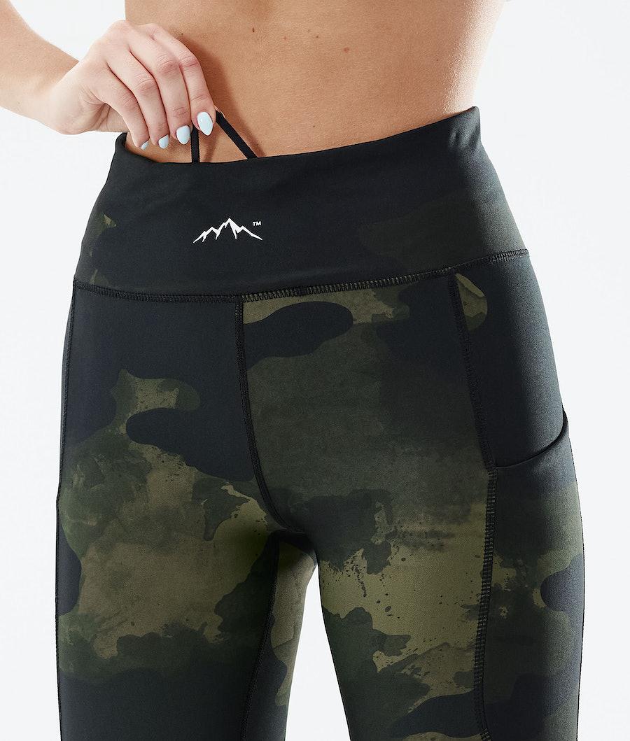 Women's Dope Lofty Tech Leggings Green Camo  USA |  YZMFE-6450