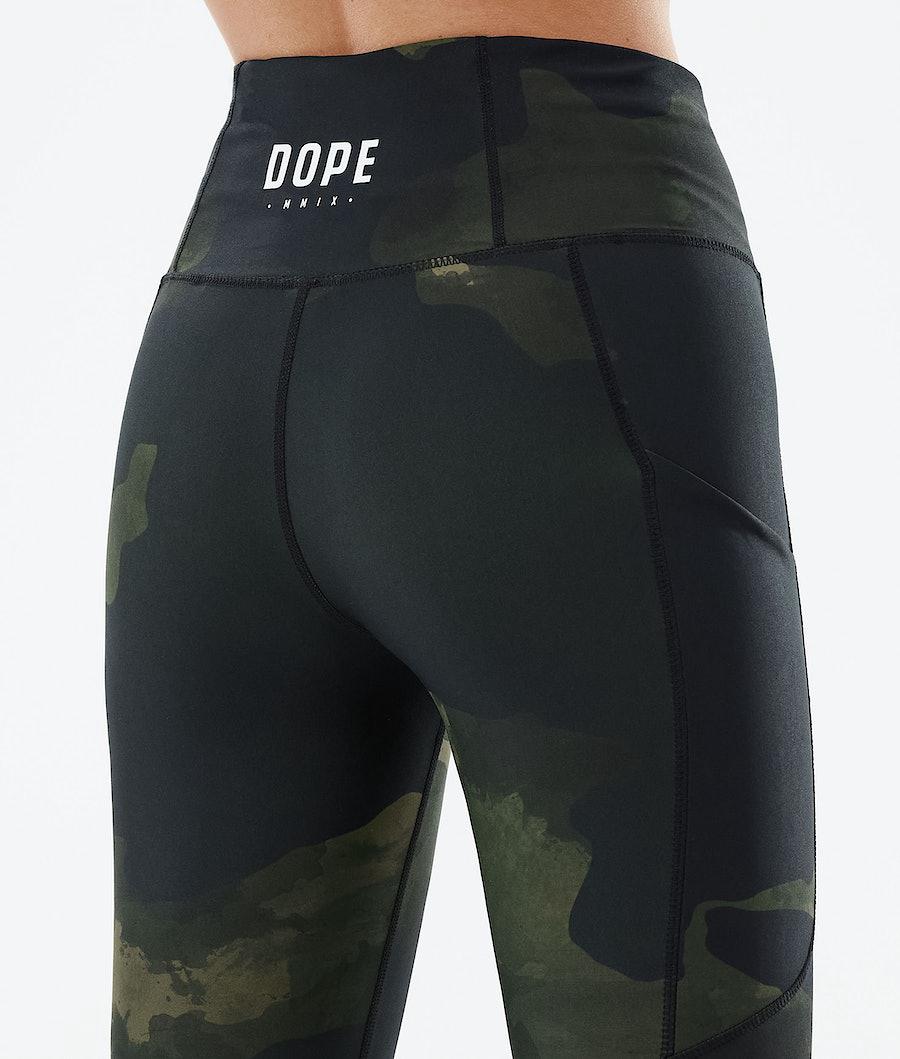 Women's Dope Lofty Tech Leggings Green Camo  USA |  YZMFE-6450