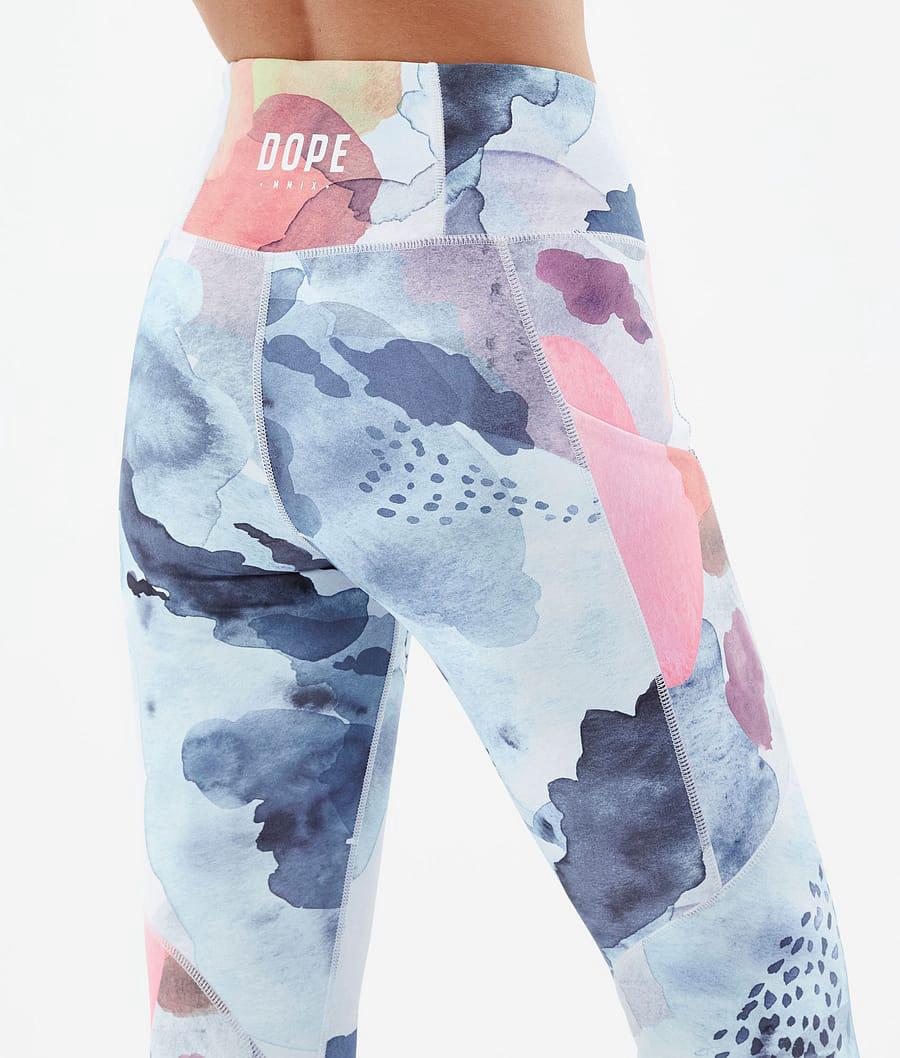 Women's Dope Lofty Tech Leggings Ink Multicolor  USA |  IZUEC-2681