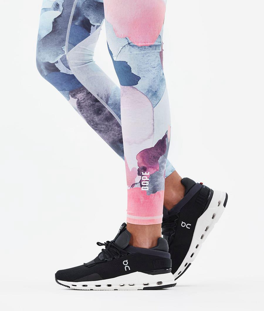 Women's Dope Lofty Tech Leggings Ink Multicolor  USA |  IZUEC-2681