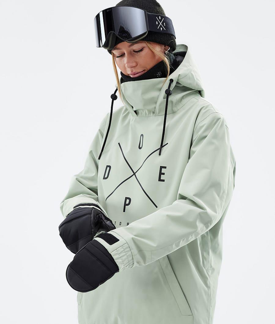 Women's Dope Migoo W 2X-Up Snowboard Jacket Soft Green  USA |  JSXIK-8340