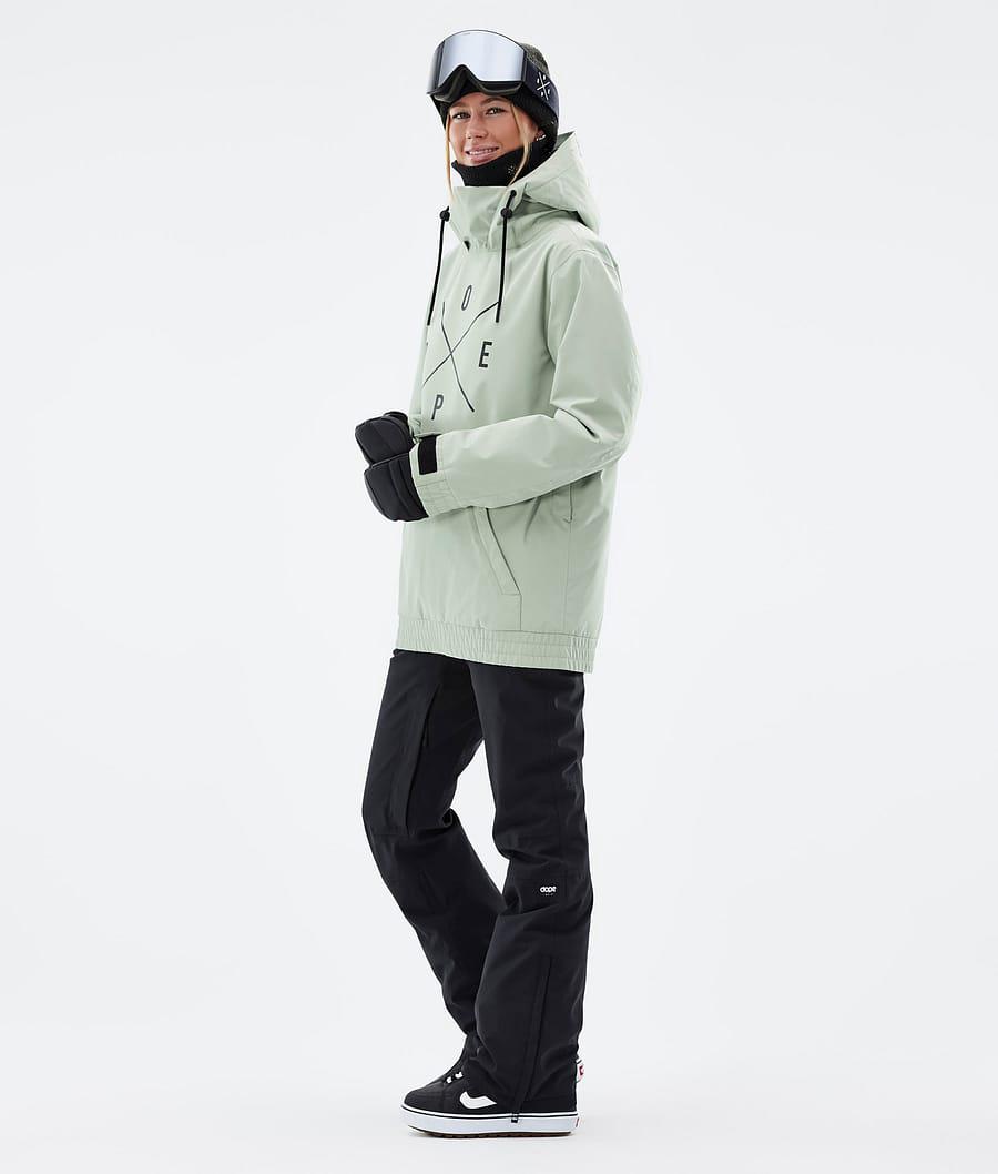 Women's Dope Migoo W 2X-Up Snowboard Jacket Soft Green  USA |  JSXIK-8340