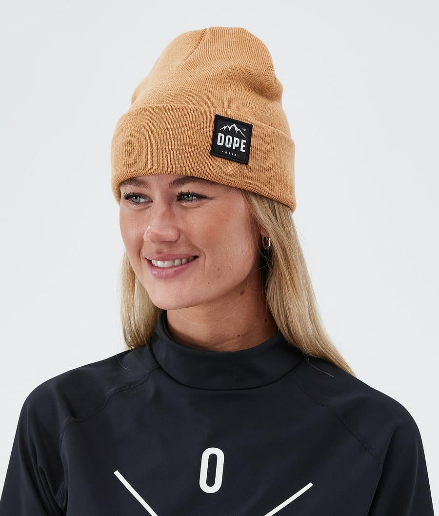 Women's Dope Paradise Beanie Khaki Yellow  USA |  ESMHY-3649