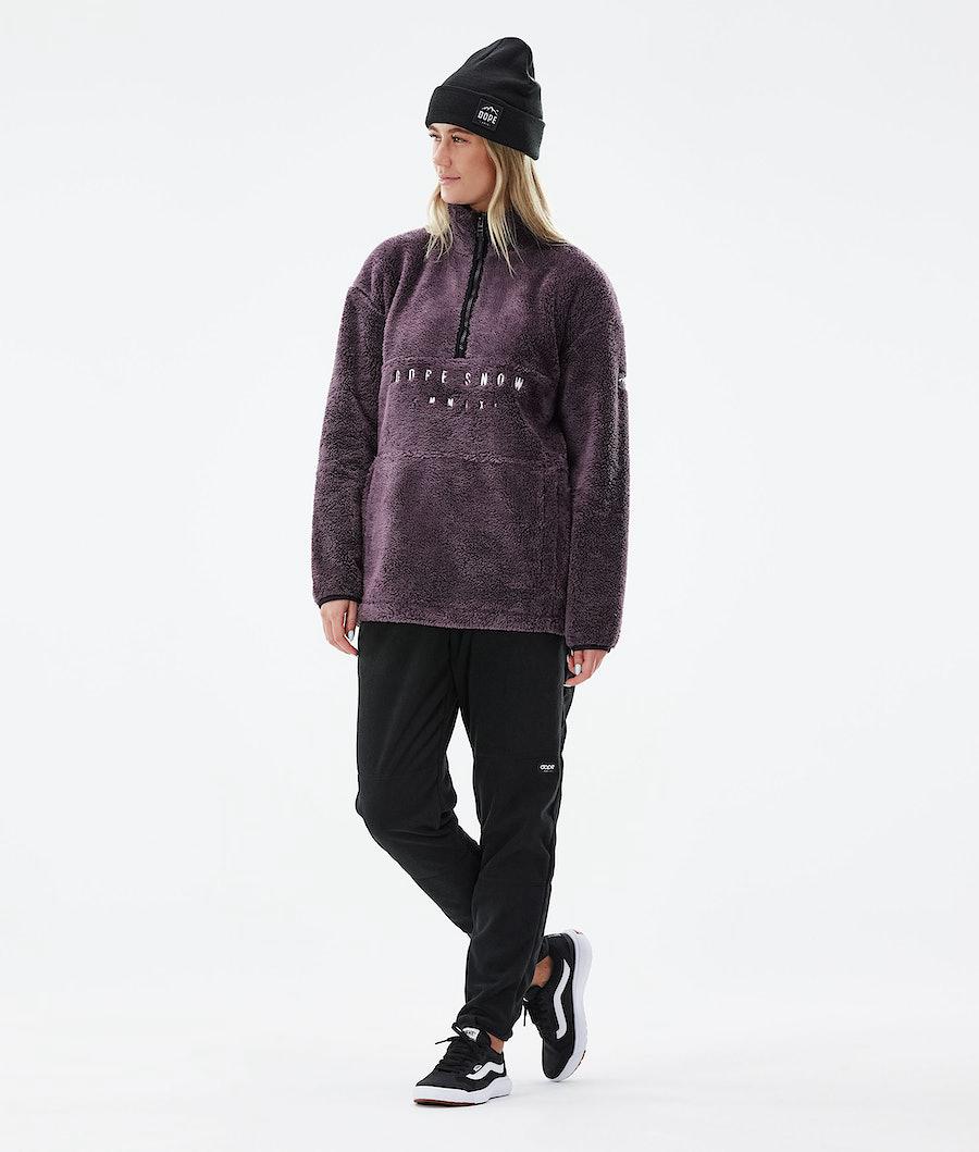 Women's Dope Pile W 2021 Fleece Sweater Faded Grape Purple  USA |  FCVLA-3178