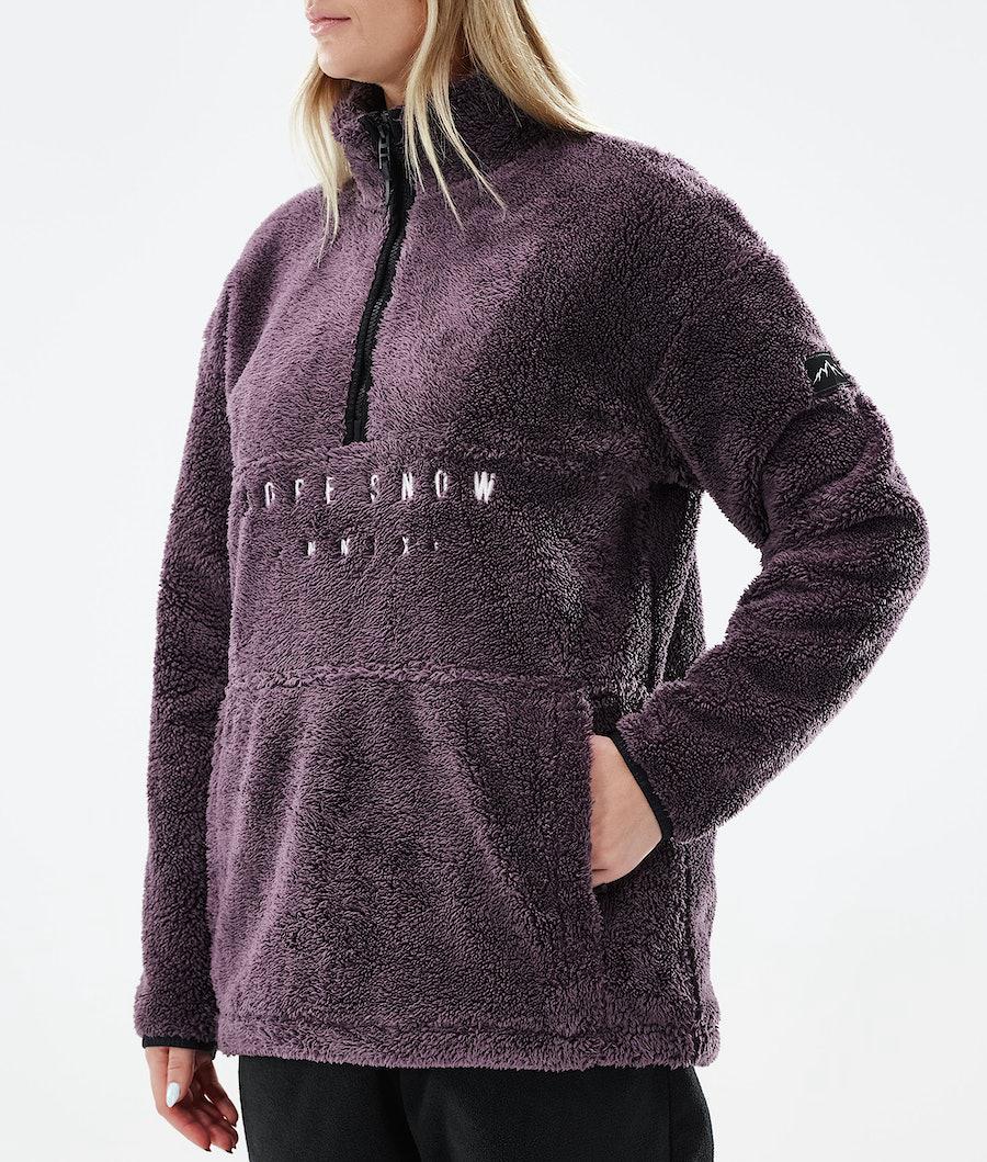 Women's Dope Pile W 2021 Fleece Sweater Faded Grape Purple  USA |  FCVLA-3178