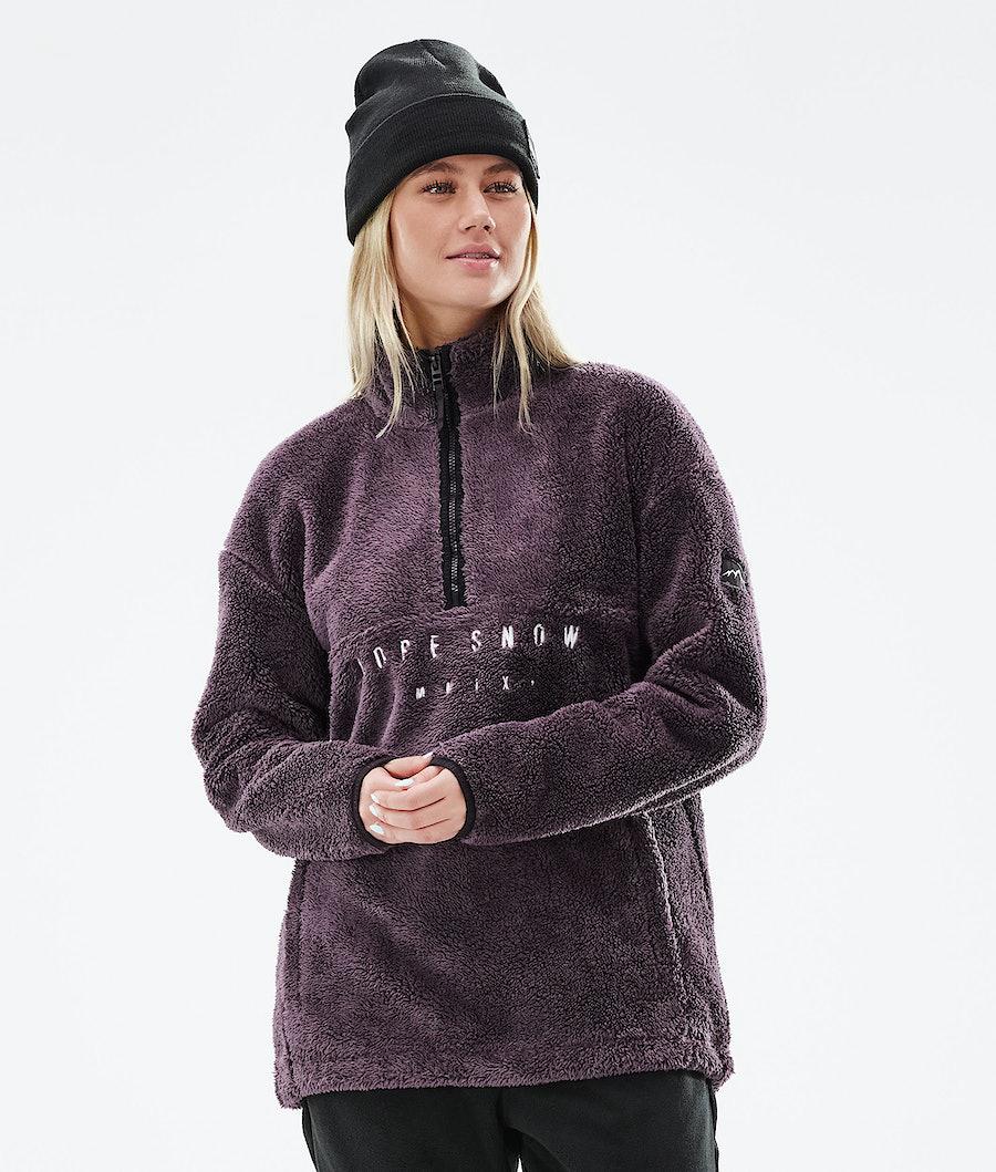 Women\'s Dope Pile W 2021 Fleece Sweater Faded Grape Purple  USA |  FCVLA-3178