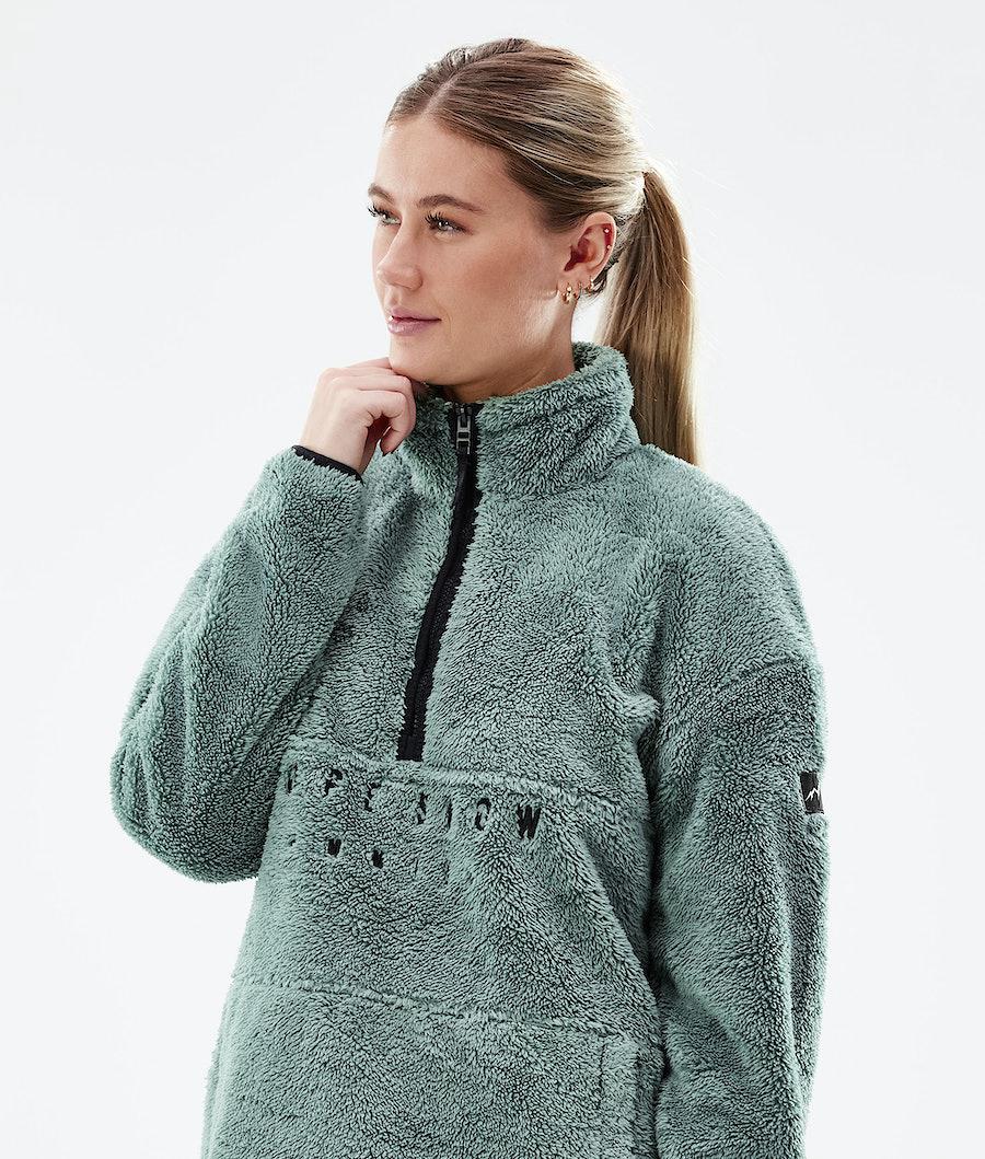 Women's Dope Pile W 2021 Fleece Sweater Faded Green  USA |  YRJNE-9514