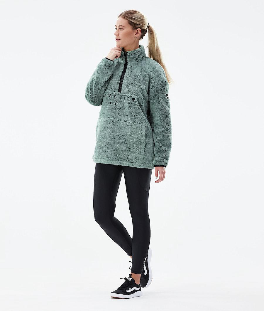 Women's Dope Pile W 2021 Fleece Sweater Faded Green  USA |  YRJNE-9514