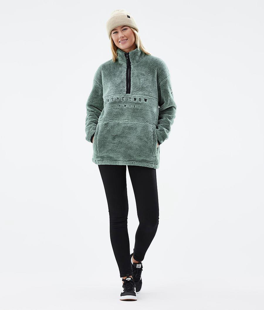 Women's Dope Pile W Fleece Sweater Faded Green  USA |  NQXJB-1205