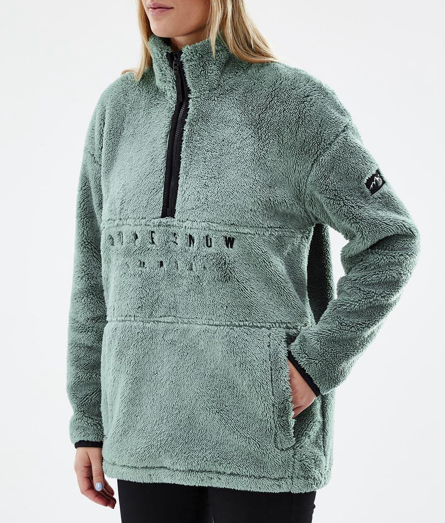 Women's Dope Pile W Fleece Sweater Faded Green  USA |  NQXJB-1205